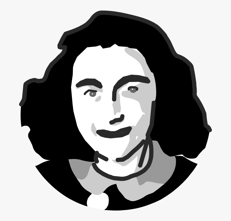Clip Art - Anne Frank Transparent Face, Transparent Clipart