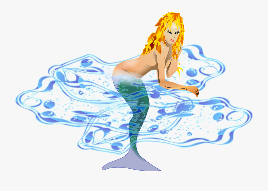 Mermaid, Transparent Clipart