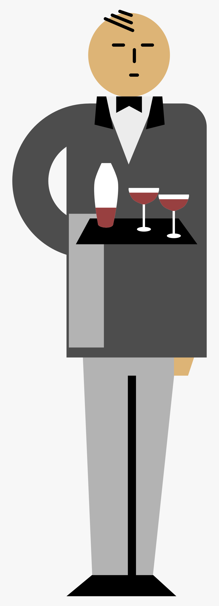 Wine Waiter Clip Arts, Transparent Clipart