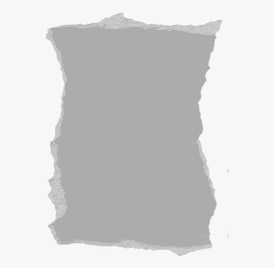 Torn Paper 04 - Torn Gray Paper Png, Transparent Clipart
