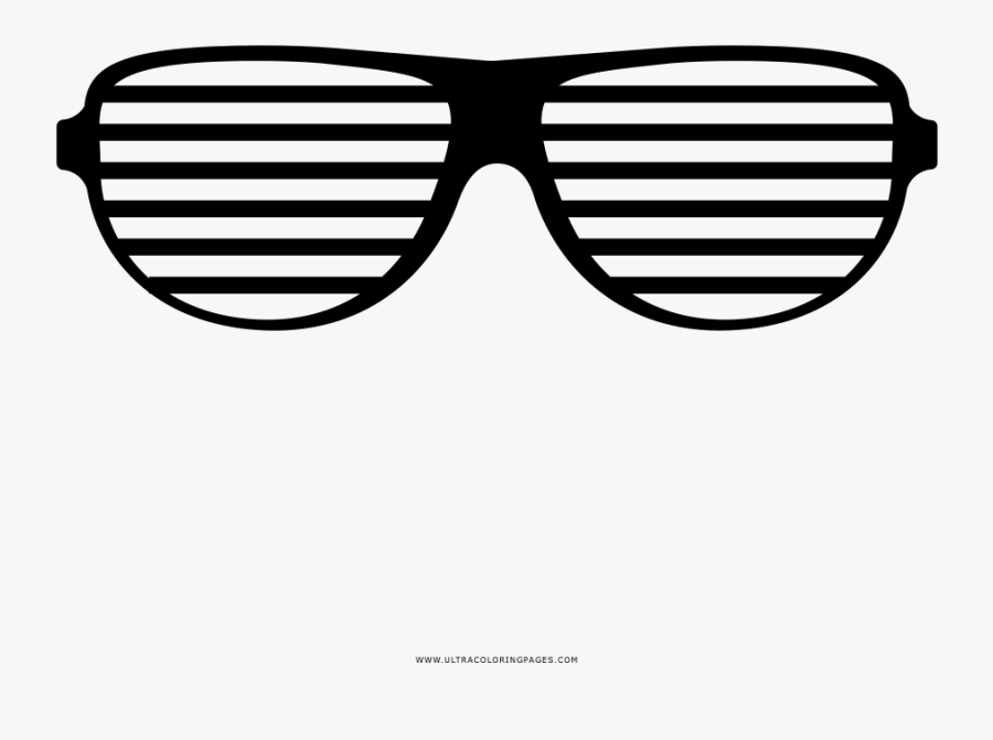 Shutter Glasses - Sunglasses With Lines Svg, Transparent Clipart