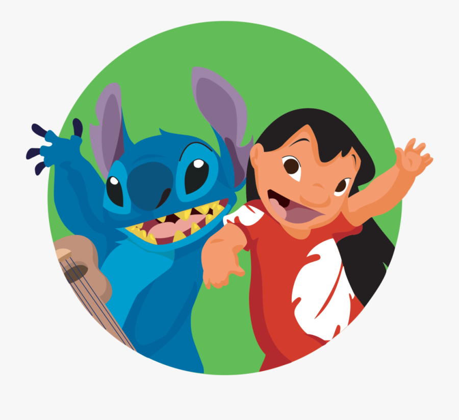 Disney Lilo & Stitch Movie Cover Silver Pendant Clipart - Lilo & Stitch Png, Transparent Clipart