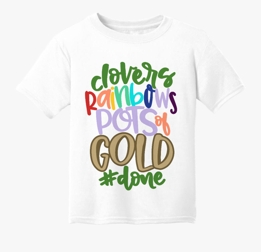 Transparent Rainbow Pot Of Gold Png - Active Shirt, Transparent Clipart
