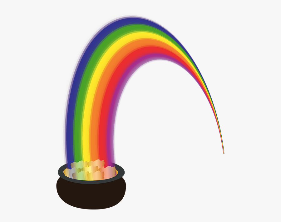 Pote De Ouro Com Arco Iris, Transparent Clipart