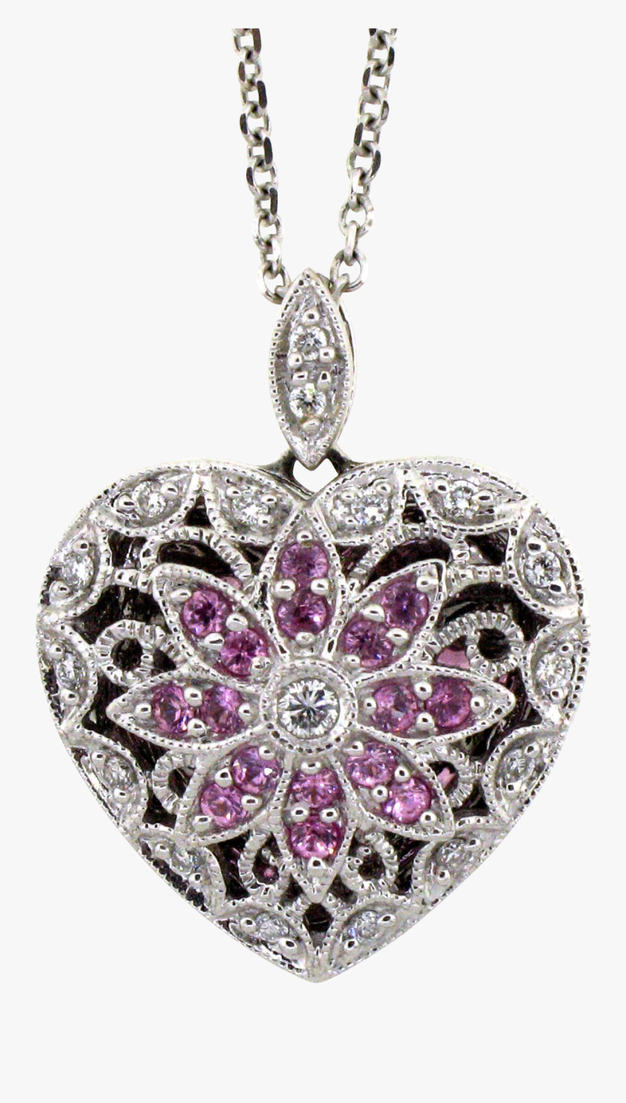 Transparent Heart Necklace Clipart - Locket, Transparent Clipart