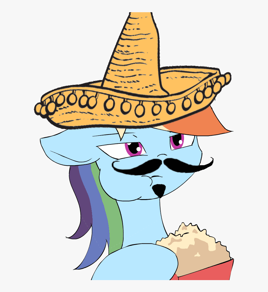 Animated Artist Kanashiipanda Chewing Clothes Eating - Rainbow Dash Eating Popcorn, Transparent Clipart