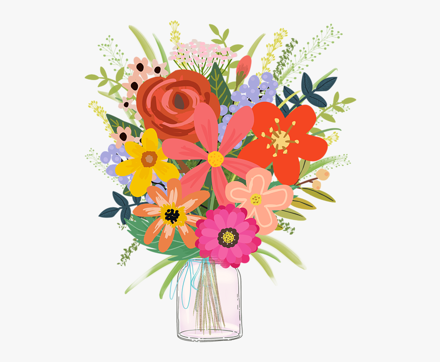 Wildflower Bouquet Painting , Free Transparent Clipart ClipartKey