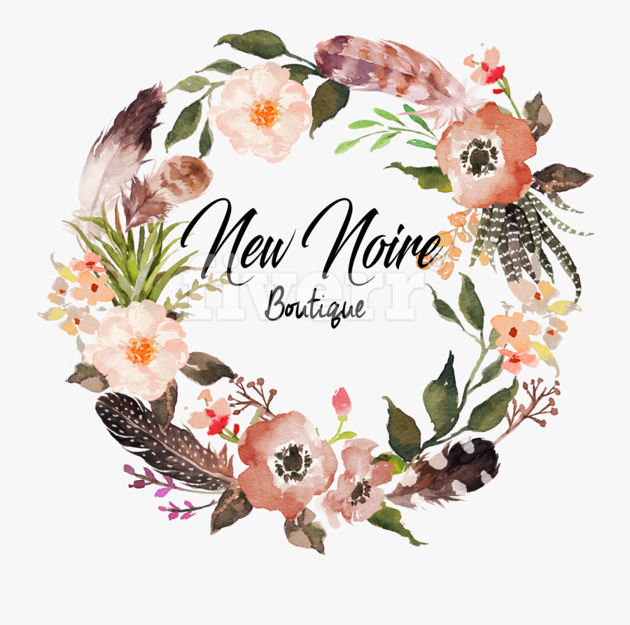 Transparent Watercolor Wreath Png - Flower Wreath Watercolor Png, Transparent Clipart