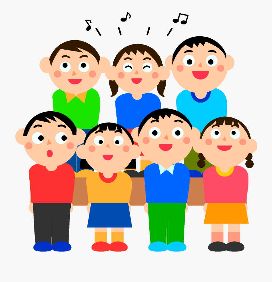 Clip Art Childrens Choir Clip Art - Students Singing Clipart, Transparent Clipart
