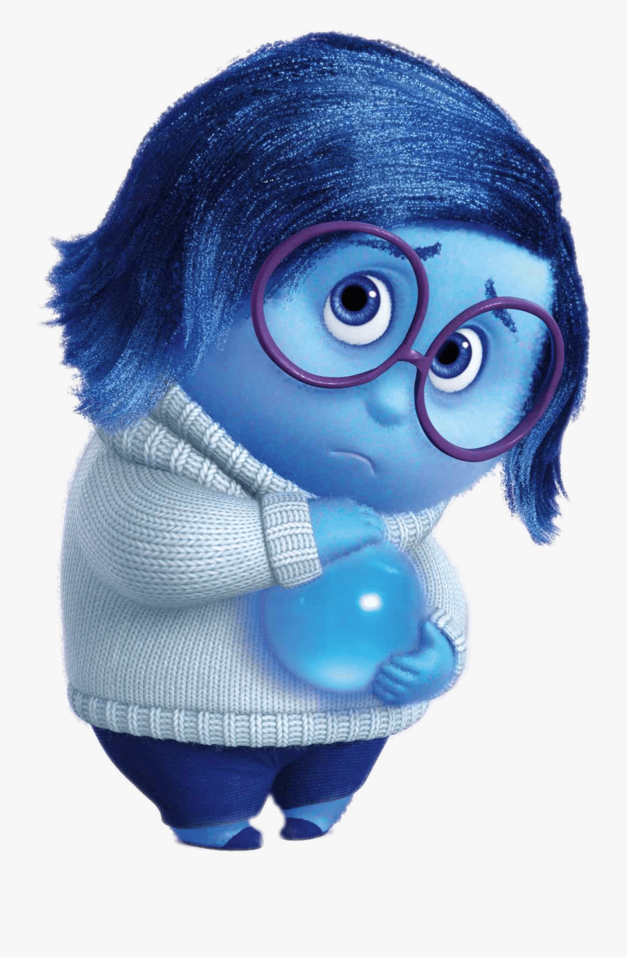 Sadness Holding Ball - Sadness Inside Out Png, Transparent Clipart