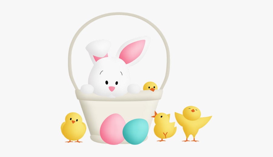 #easter ##eggs #chicks #bunny #basket #freetoedit - Easter Bunny, Transparent Clipart