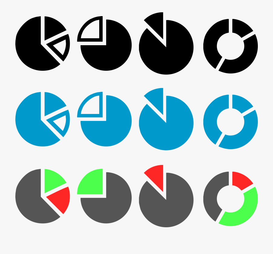Free Pie Chart Graphic Pack - Pie Chart, Transparent Clipart
