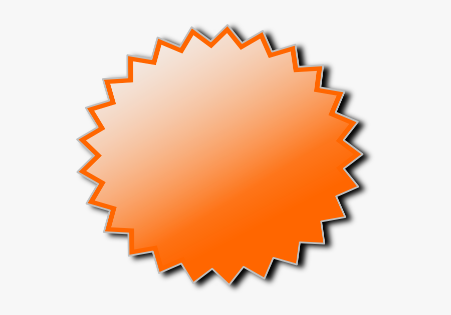 Starburst Badge, Transparent Clipart
