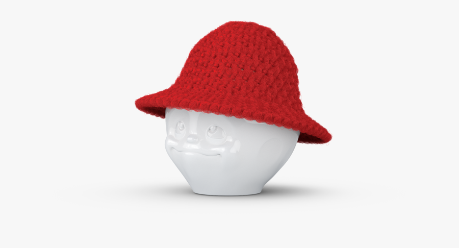 T015519 Eierbecher Muetzen Hiphop Signalrot - Crochet, Transparent Clipart
