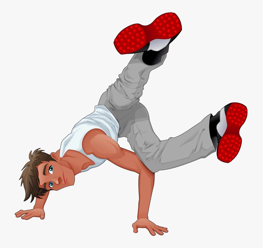 Breakdancer Cartoon, Transparent Clipart