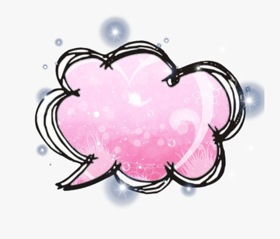 #callout #pink #sparkle - Heart, Transparent Clipart