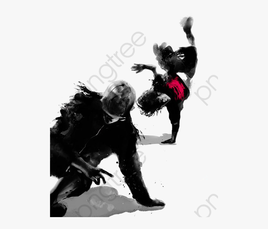 Transparent Hiphop Dance Clipart - Ink Wash Painting, Transparent Clipart