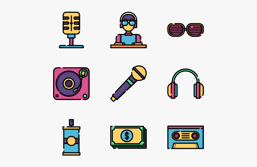 Hip Hop Icon Png, Transparent Clipart