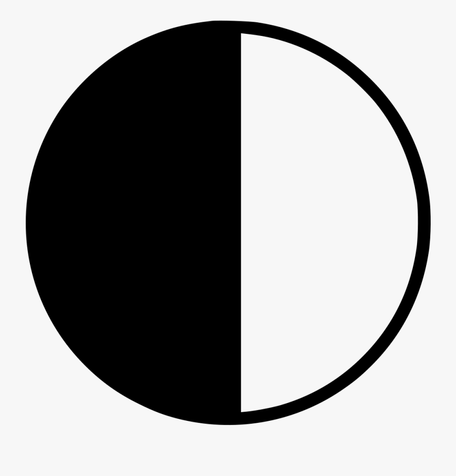 Half Pie Chart Comments - Half Pie Chart, Transparent Clipart