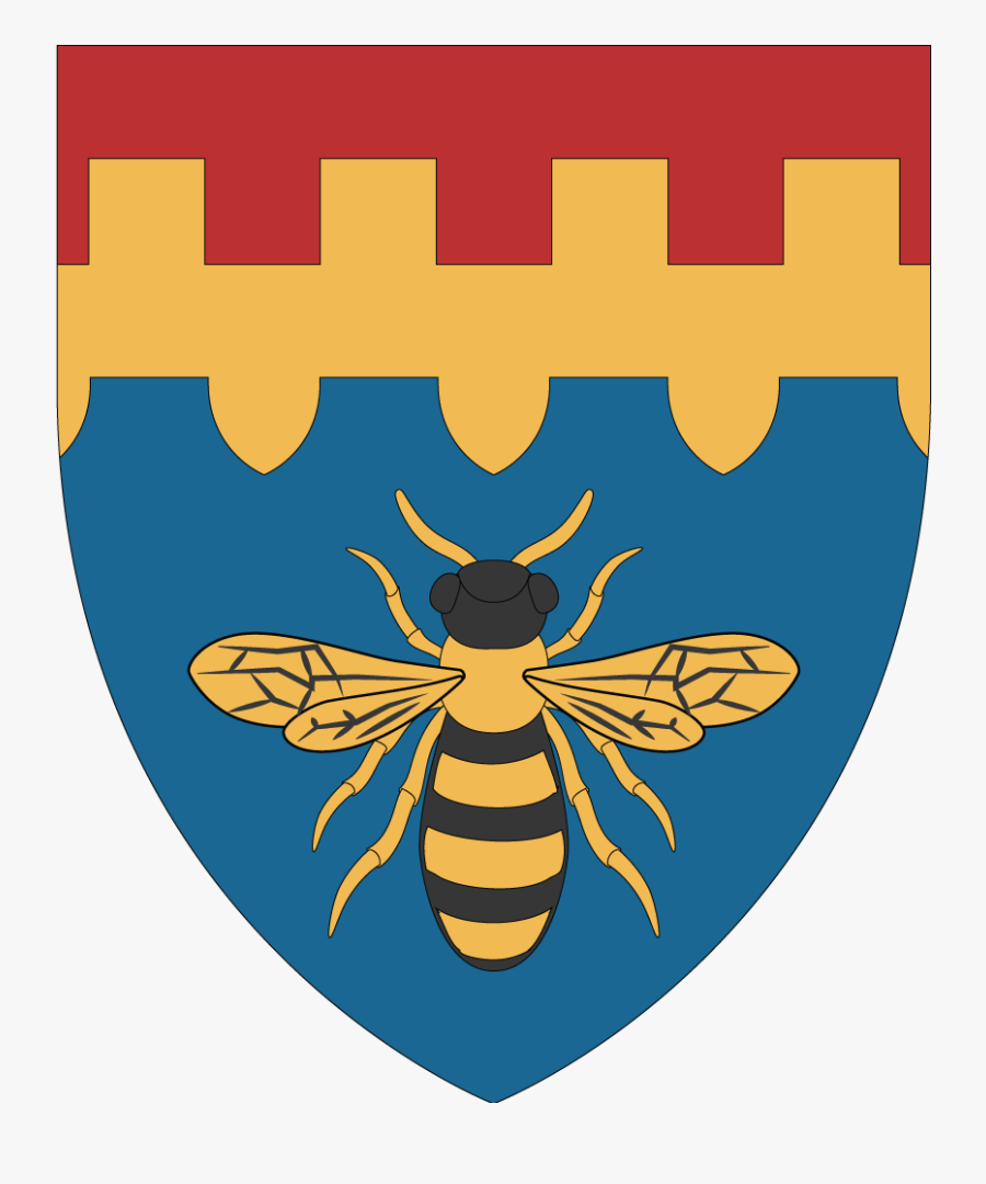 Here Is An Example Of A More Anatomically Correct Bee - Bee Coat Of Arms, Transparent Clipart