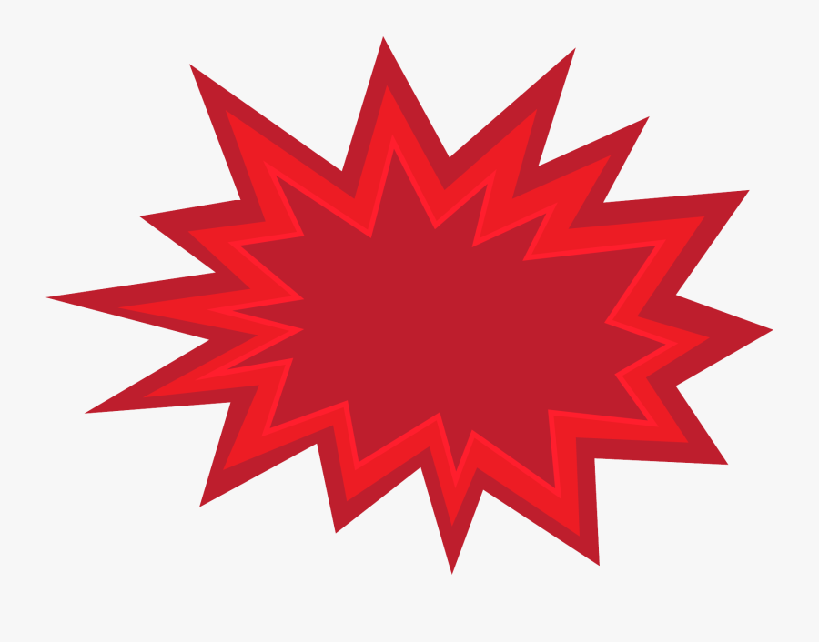 Red Burst Png Jpg Royalty Free Stock - Boom Callout , Free Transparent