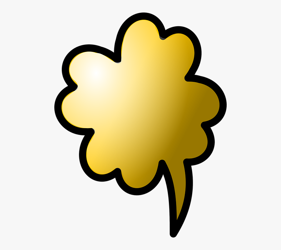 Cloud, Gold, Cloud Computing, Virtual, Www - Bubble Speech Gold, Transparent Clipart