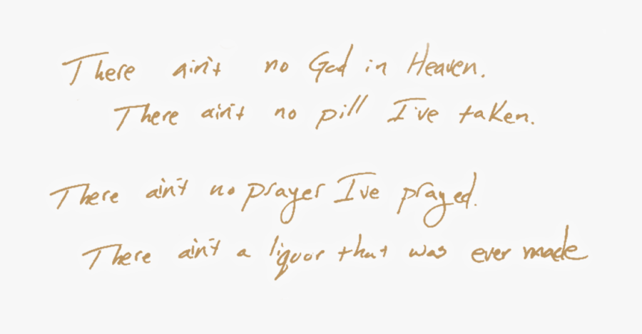 Drugs Lyric Callout - Handwriting, Transparent Clipart