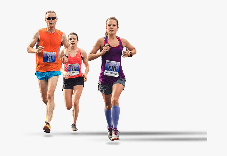 Runners Previous Item Blue Gradient Bg Next Item Accomodation - Marathon Runner No Background, Transparent Clipart