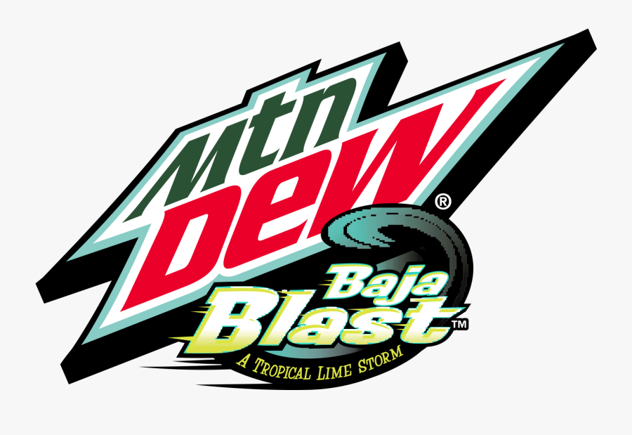 Bajablast - Mountain Dew Baja Blast Logo, Transparent Clipart