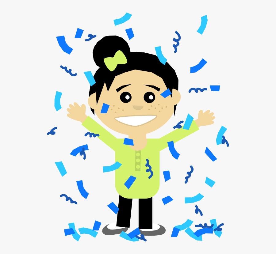 Annie Jump Cannon Award Is For Female Astronomers Only - Cartoon Girl Celebrate, Transparent Clipart