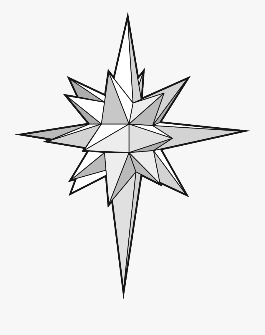 Svg Black And White Stock Astronomy Drawing Star - 3d Star Line Art, Transparent Clipart