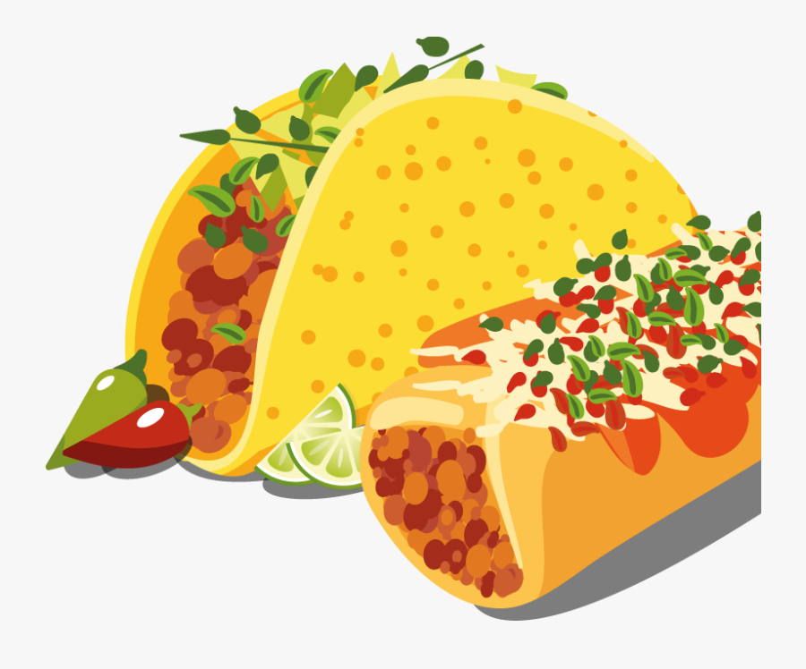 Tacos, Transparent Clipart