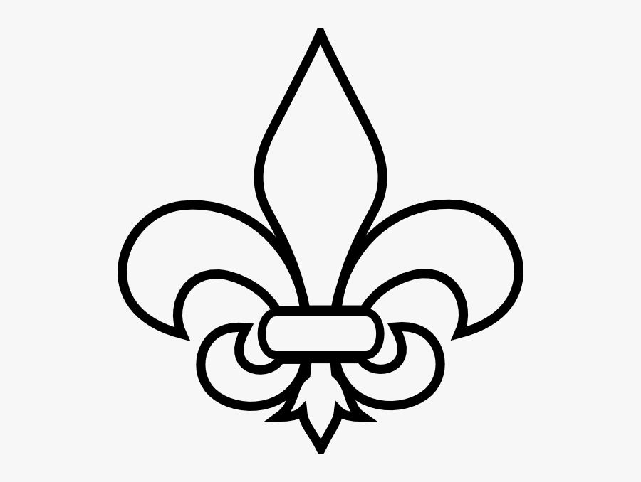 Fleur De Lis New Orleans Saints Drawing Clip Art - Flor De Lis Simbolo, Transparent Clipart