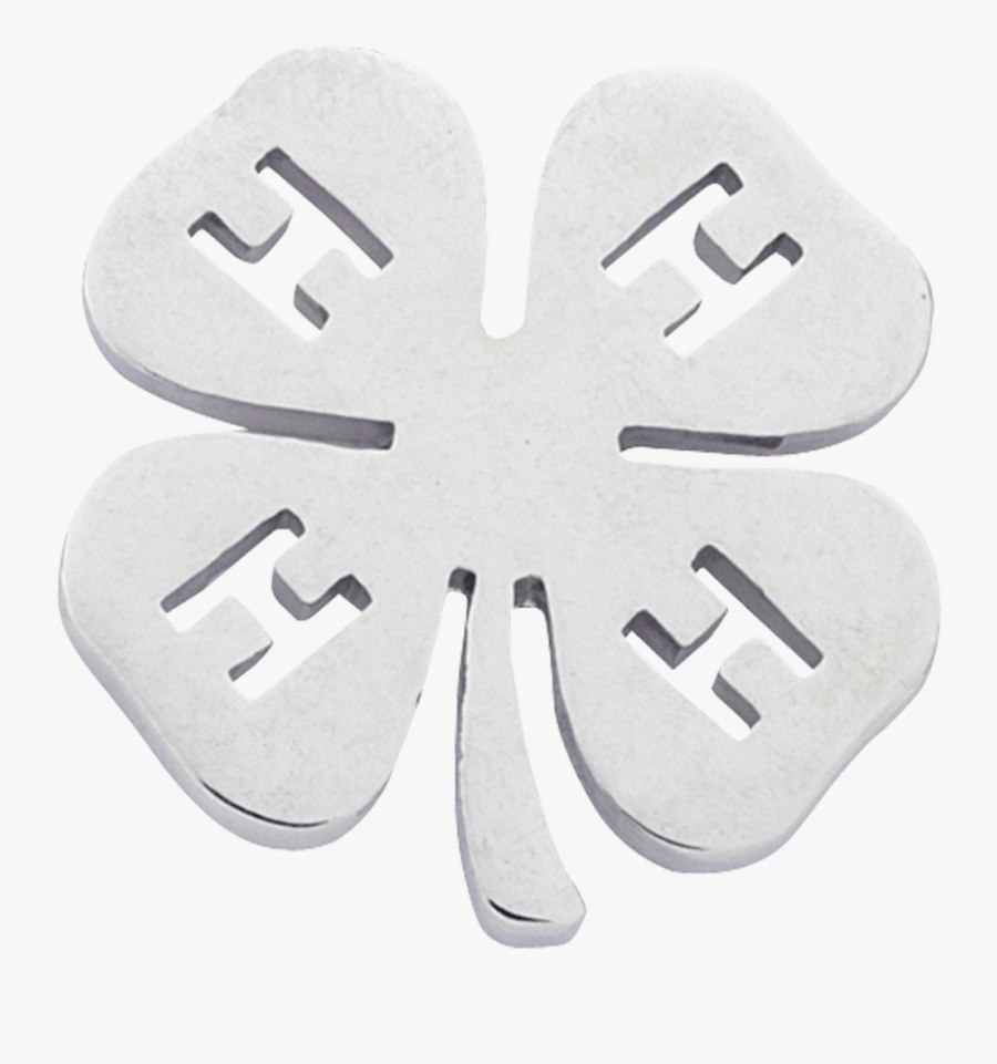 4-h Clover Emblem Lapel Pin - 4 H Clover Outline, Transparent Clipart