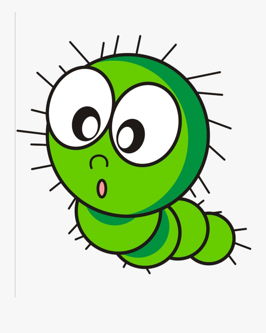Transparent Green Caterpillar Clipart - 卡通 蟲, Transparent Clipart