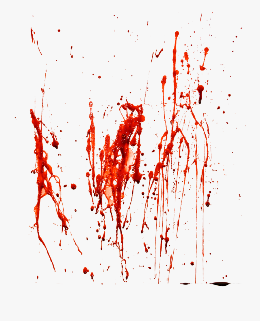 Blood Splatter Hand Png - Blood Stains Transparent Background, Transparent Clipart