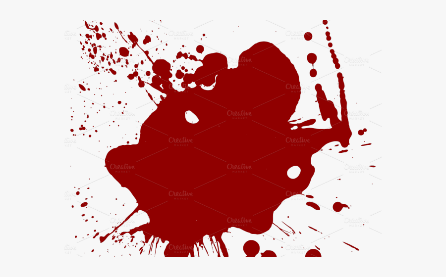 Blood Splatter - False Witness, Transparent Clipart