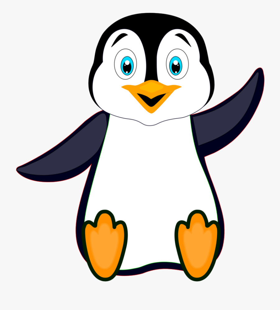 Flightless Bird,wing,beak - Cartoon Penguin, Transparent Clipart