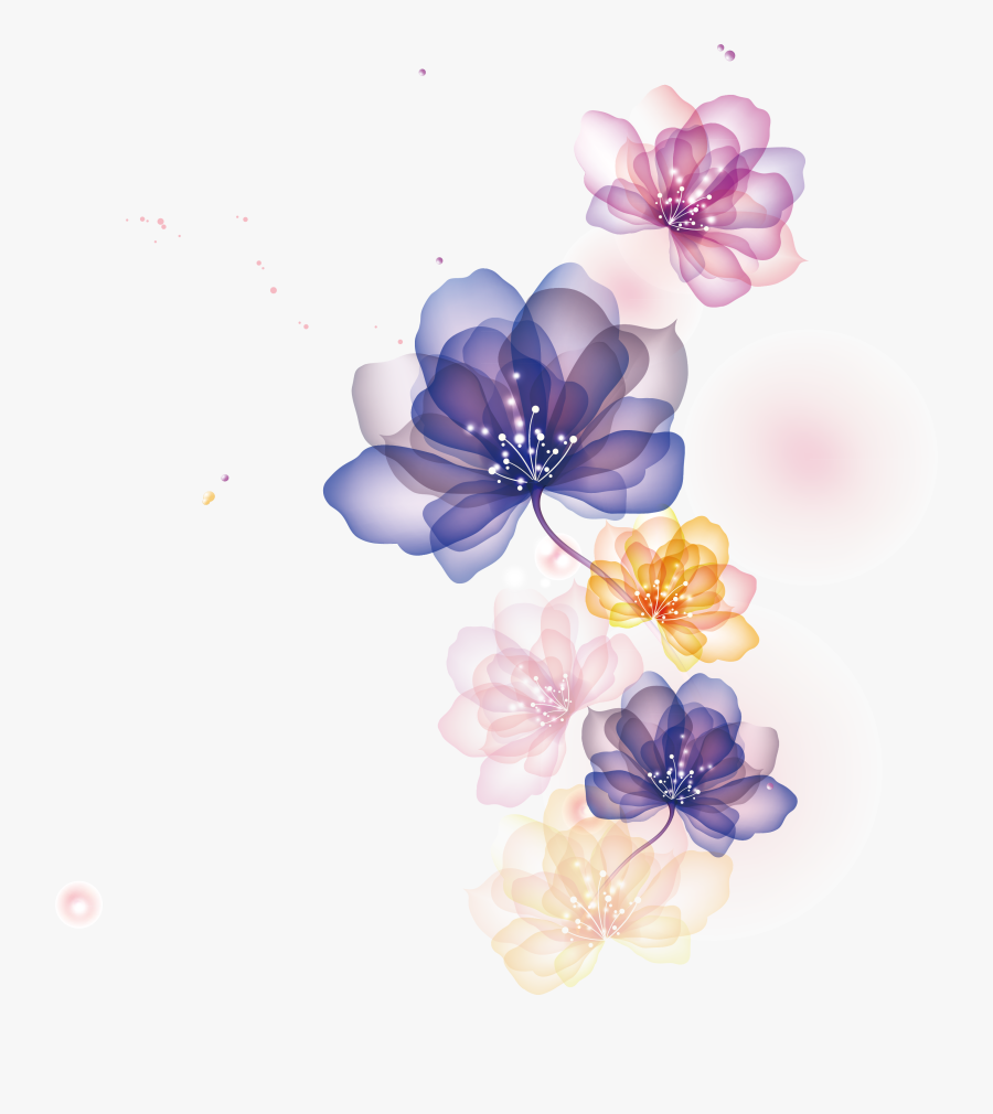 Flower Adobe Euclidean Vector Illustrator Flowers Cartoon - Transparent Background Flower Illustration Png, Transparent Clipart