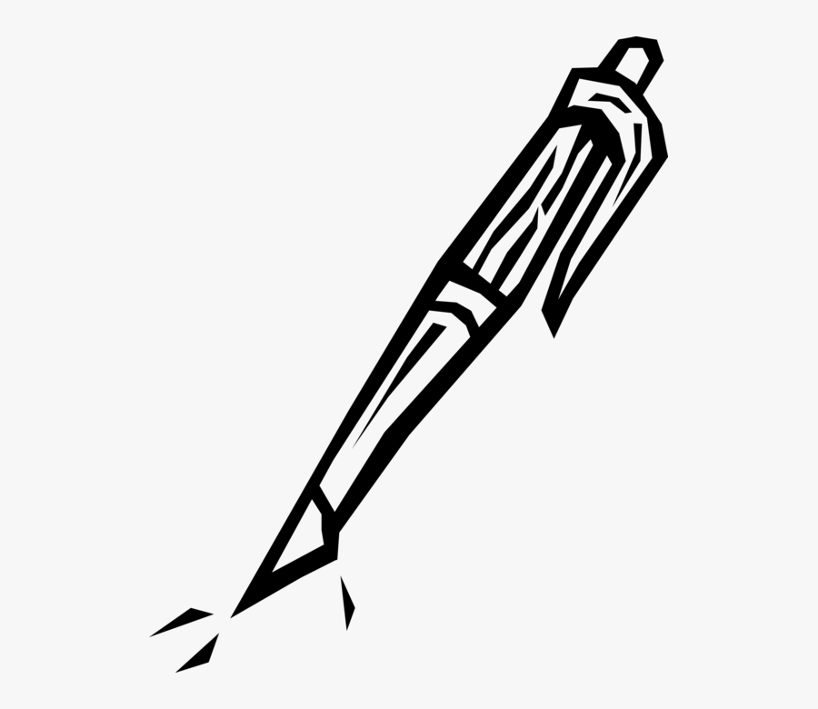 Transparent Pen Vector Png - Line Art, Transparent Clipart