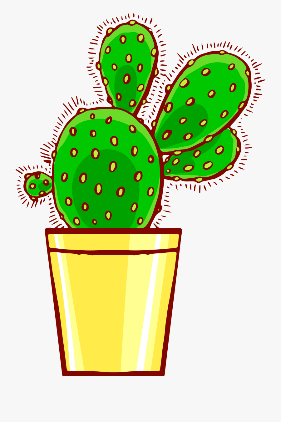 花艺盆栽仙人掌 Clipart , Png Download, Transparent Clipart