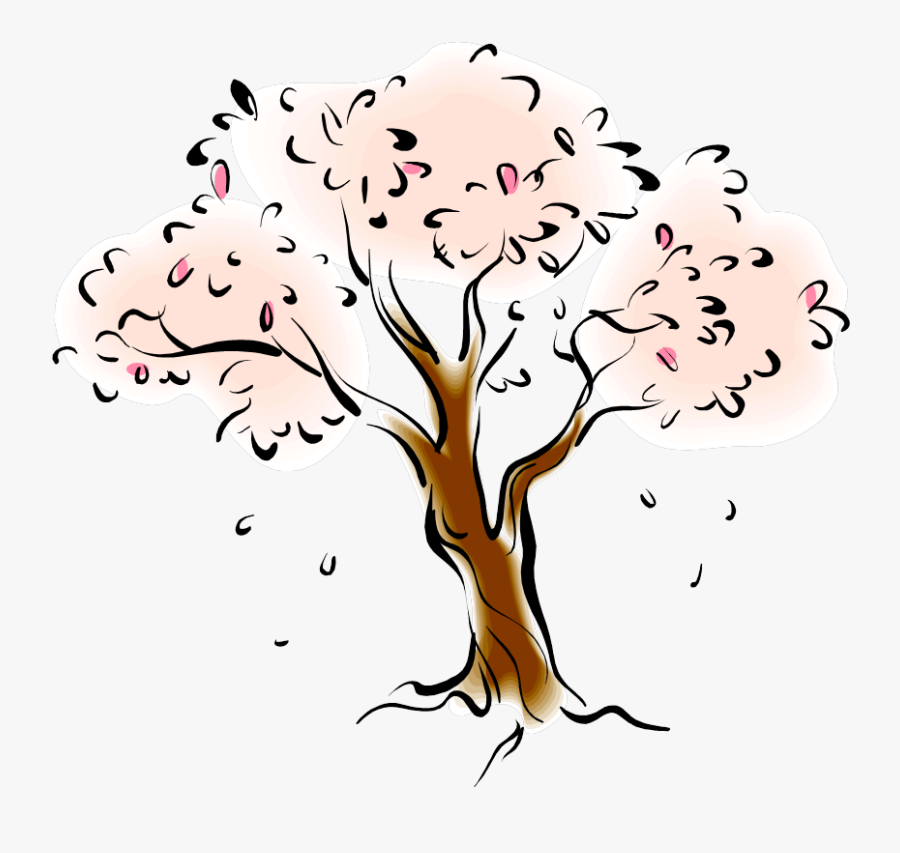 The Beauty Of Nature - Cherry Tree Clip Art, Transparent Clipart