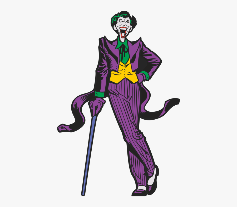 Transparent Joker Clipart Dark Knight - Classic Comic Book Joker, Transparent Clipart