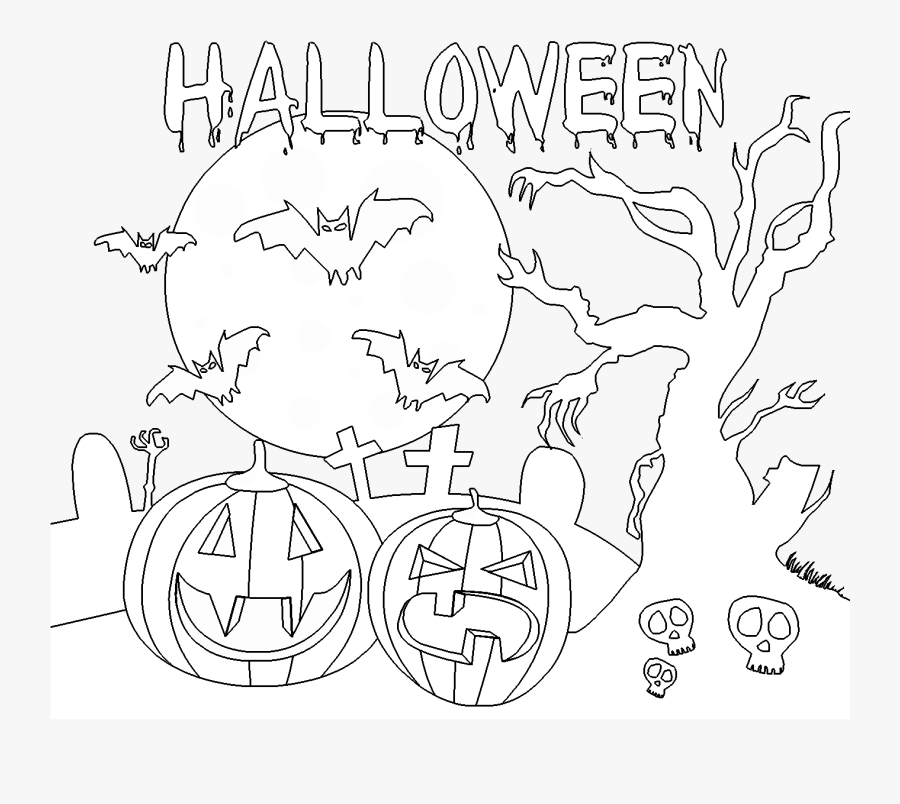 Lapinoo Com - Happy Halloween Stencil, Transparent Clipart