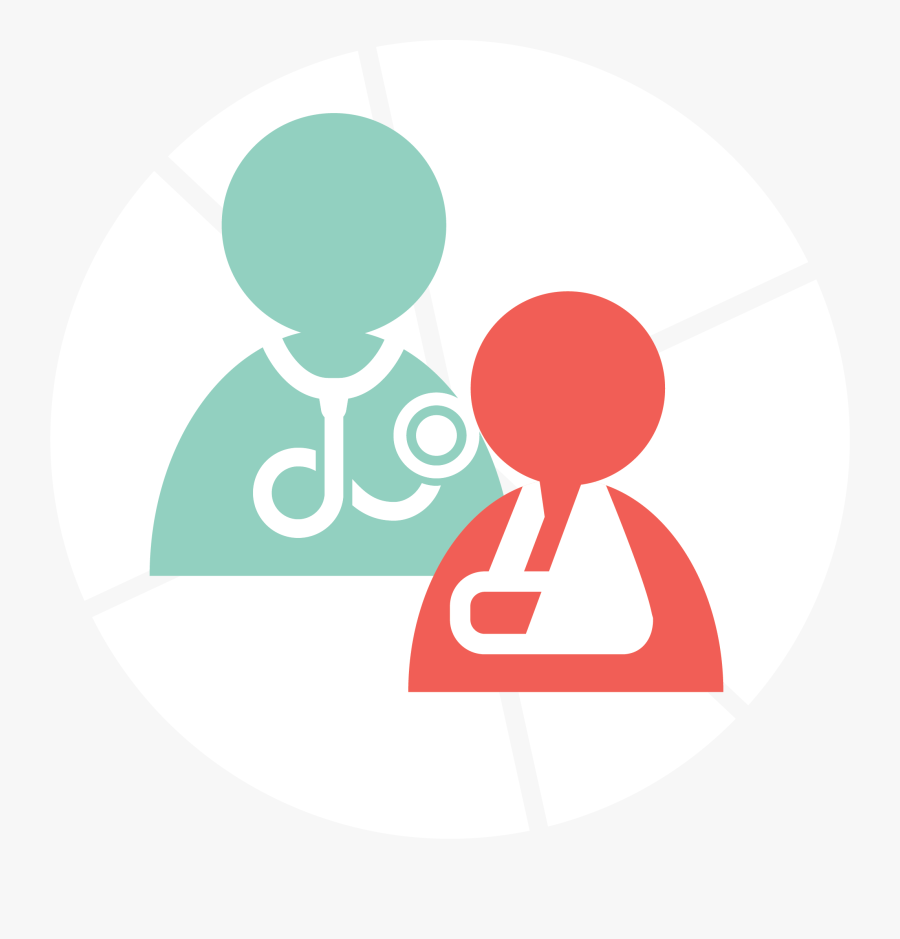 Nurse And Patient - Phenakistoscope Black And White, Transparent Clipart