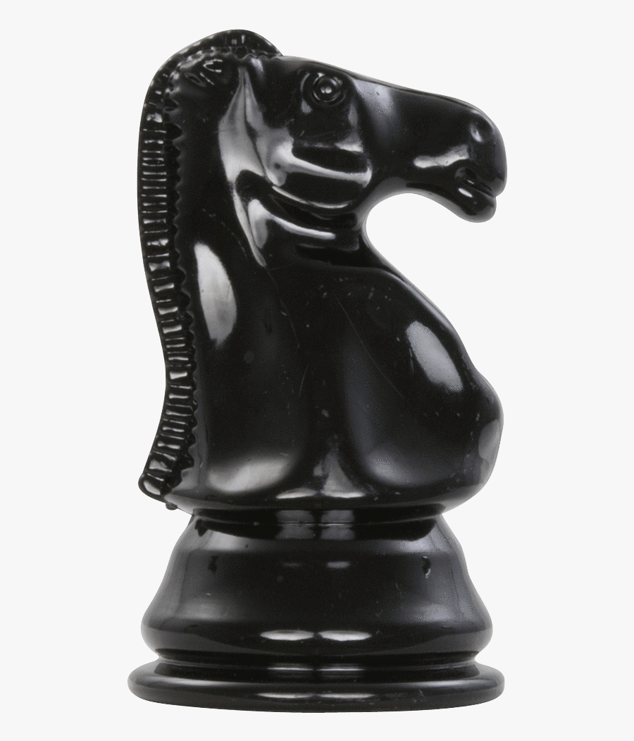Clip Art Horse Chess Piece - Black Knight Chess Piece, Transparent Clipart