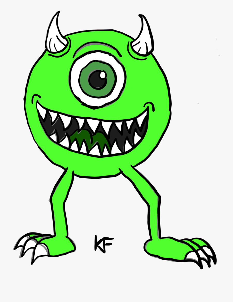 Early Mike Wazowski, Transparent Clipart