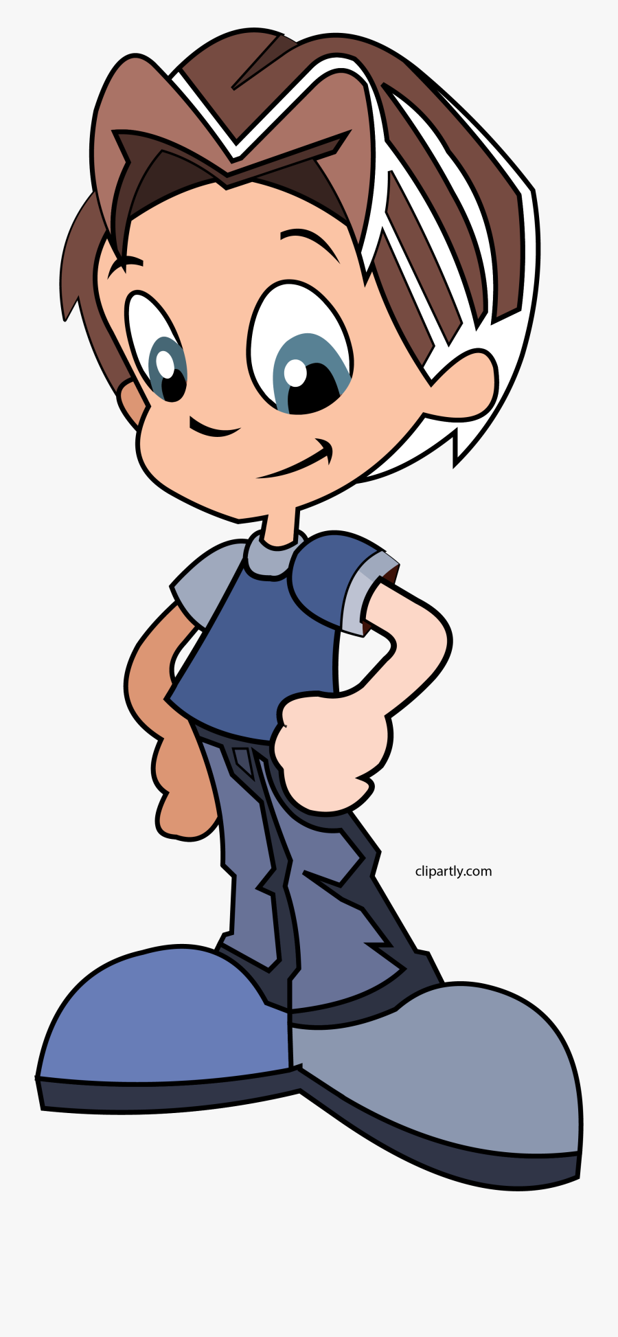 Boy Ready Clipart Png - Cartoon, Transparent Clipart