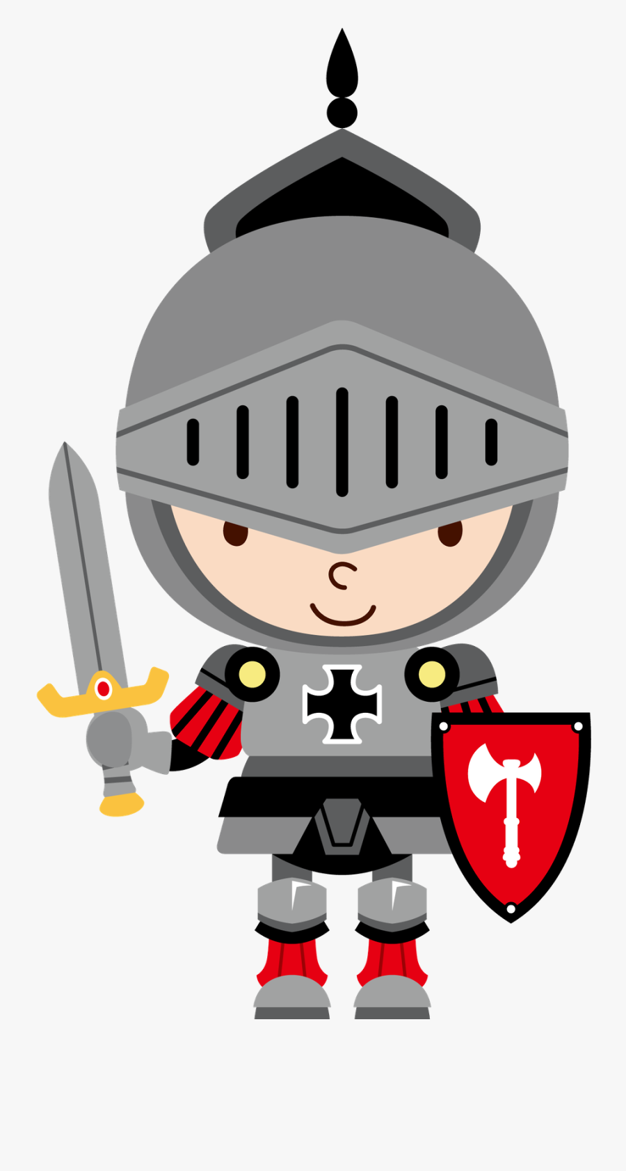 Princesas E Fadas Minus - Cute Knight Clip Art, Transparent Clipart