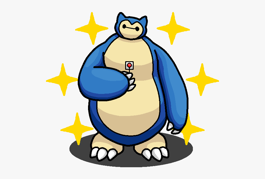 Shiny Snorlax Baymax By Shawarmachine - Real Shiny Snorlax, Transparent Clipart